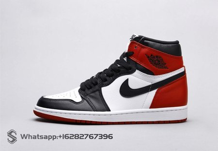 Air Jordan 1 black toe top original leather SP 36-46