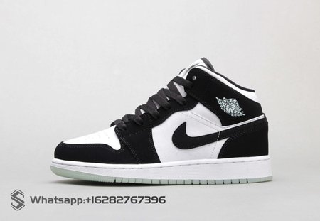 Air Jordan 1 Mid White Black Teal Tint 36-46