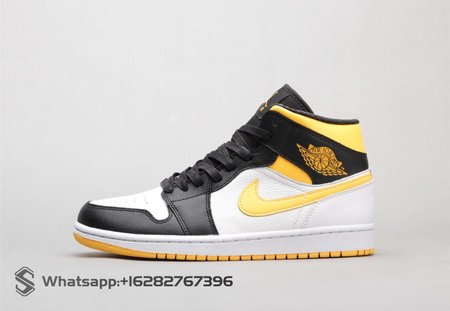 Air Jordan 1 Mid Laser Orange Black 36-46