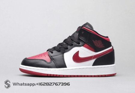 Air Jordan 1 Mid Bred Toe 36-46