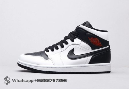 Air Jordan 1 Mid Reverse Black Toe 40-46