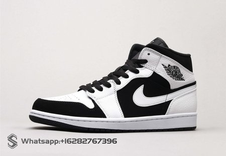 Air Jordan 1 Mid White Black 36-46