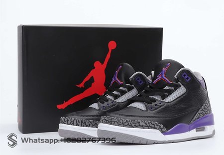 Air Jordan 3 Retro Black Purple 40-47.5