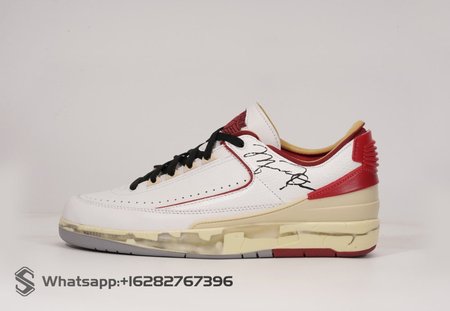 OFF-WHITE x Air Jordan 2 White Varsity Red SIZE: 40-47.5