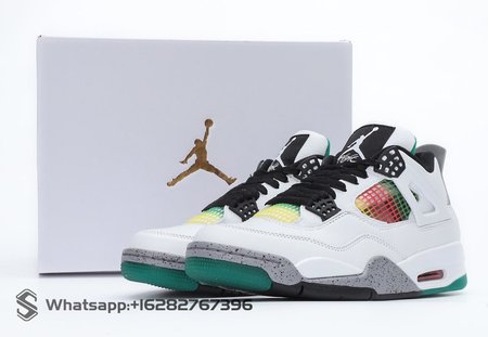 Nike Air Jordan 4 Retro Lucid Green Rasta SP36-46