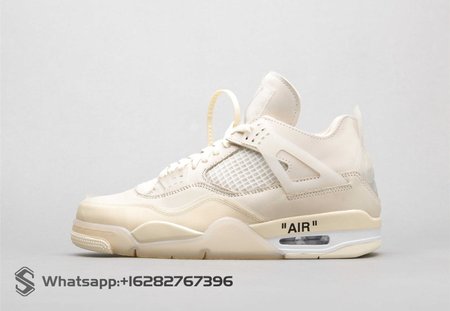 Air Jordan 4 retro x Off-White AJ4 OW Sail 36-47.5