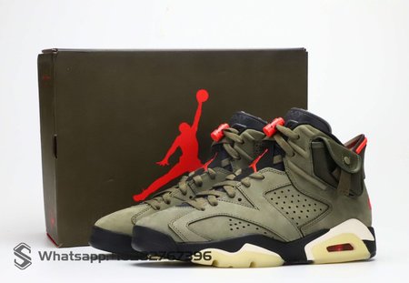 Travis Scott X Air Jordan 6 Medium Olive TS Couple 40-47.5