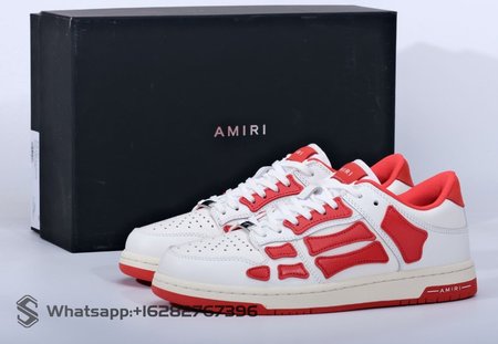 AMIRI Skel Top Low "Red White" Size 40-45