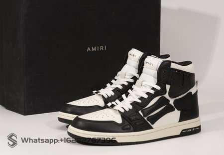 AMIRI Skel Top Hi Black White SIZE: 40-45