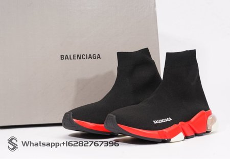 Balenciaga Speed LT SNEAKER Black Red Crystal SP36-45