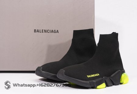 Balenciaga Speed LT SNEAKER Black Green Crystal SP36-45