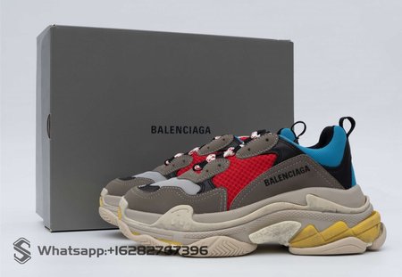 Balenciaga Triple S Grey Red Blue (2018 Reissue) SIZE: 35-45