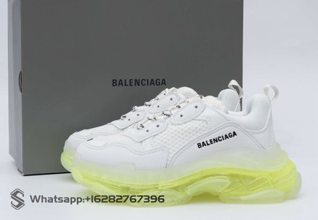 Balenciaga Triple S Clear Sole White Fluo Yellow 35-45