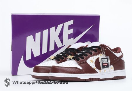 Nike SB Dunk Low Supreme Stars Barkroot Brown 36-47.5