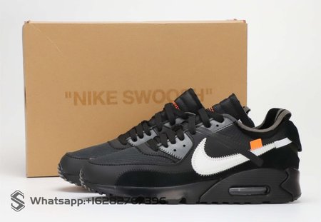 Nike OFF-WHITE x Air Max 90 White Black 40-46