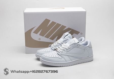 Travis Scott x Air Jordan 1 Low Triple White DM7866-292 Size 36-46